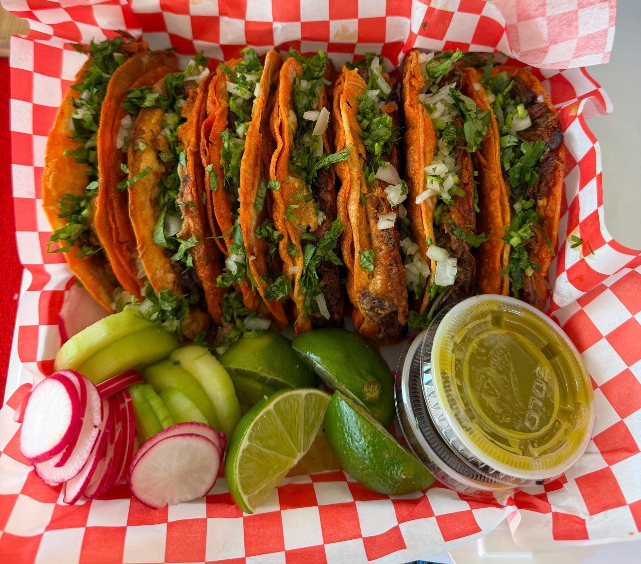 Crunchy birria tacos