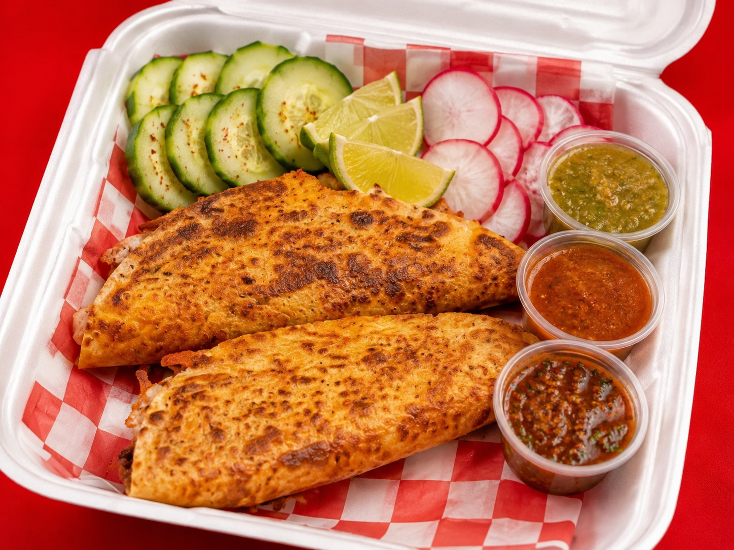 Flour tortilla quesabirria